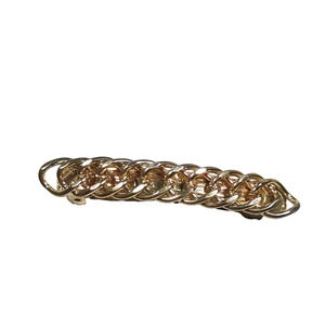 Rope Design gold Tone Tension Clip Hair Barrette